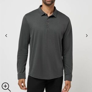 Travis Mathew Handsome Town Long Sleeve Polo NWT